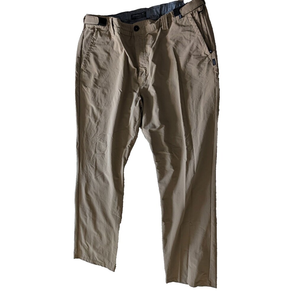 O'Neill TRVLR Series Hybrid Pants Mens Khaki Brown Stretch Travel adjustable